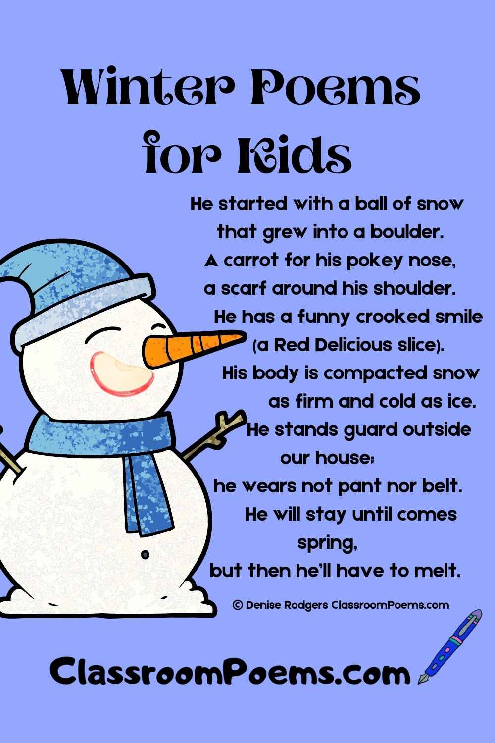 Snow Poems For Kids