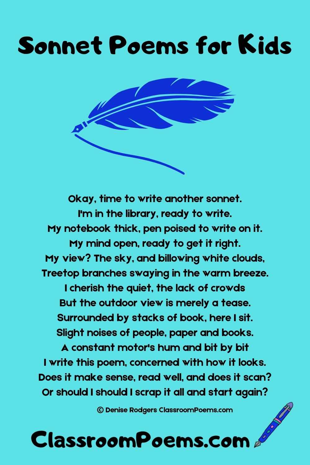 Examples Of Sonnet Poems For Kids