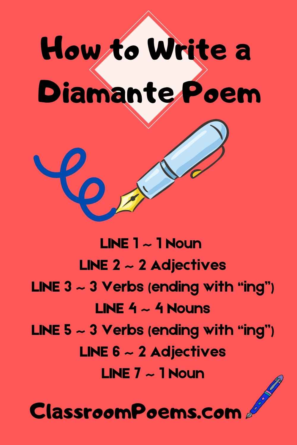 How To Write A Diamante Poem